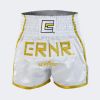 CRNR Muay Thai Shorts - White/Gold Photo 2