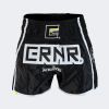 CRNR Muay Thai Shorts - Black/White Photo 2