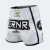 CRNR Muay Thai Shorts - White/Black Photo 1