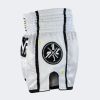 CRNR Muay Thai Shorts - White/Black Photo 3